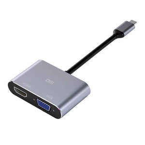 DM Type-C to 4K HDMI 1080P VGA Converter CHB016