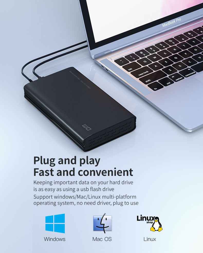 DM Enclosure External Hard Drive 3.5INCH HD035