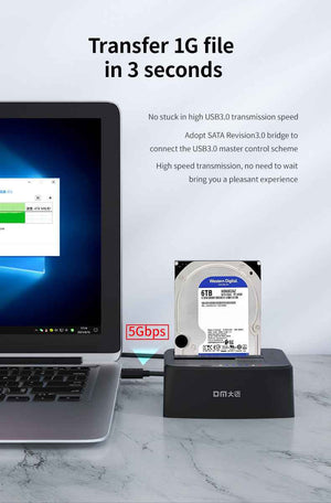 DM Docking Station Dual-Bay SATA III HDD/SSD HD045