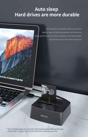 DM Docking Station Dual-Bay SATA III HDD/SSD HD045