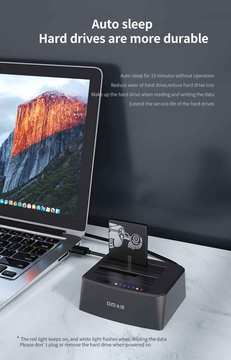 DM Docking Station Dual-Bay SATA III HDD/SSD HD045