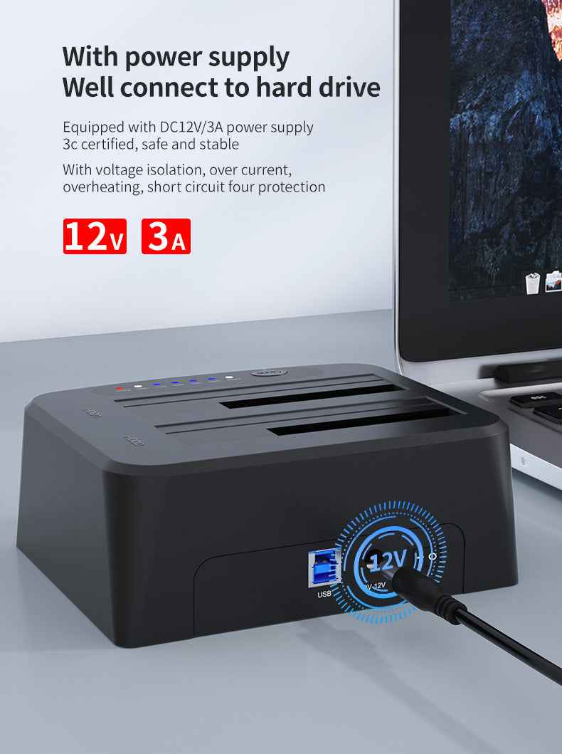 DM Docking Station Dual-Bay SATA III HDD/SSD HD045