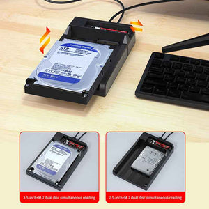 DM Enclosure M.2/SATA Dual-Bay  Docking Station HD055