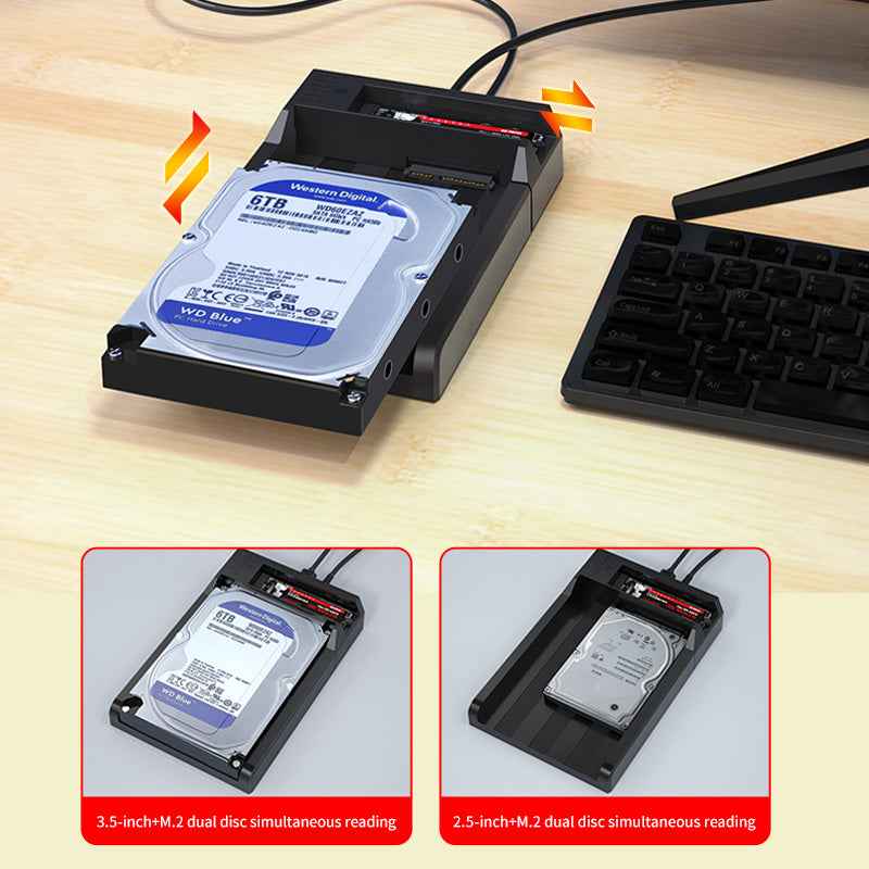 DM Enclosure M.2/SATA Dual-Bay  Docking Station HD055