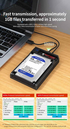 DM Enclosure M.2/SATA Dual-Bay  Docking Station HD055