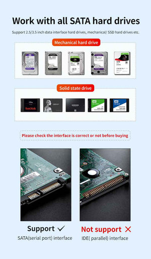 DM Enclosure M.2/SATA Dual-Bay  Docking Station HD055