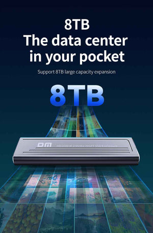 DM Enclosure M.2 NVMe USB 3.2 Gen2 Type-C HD1600