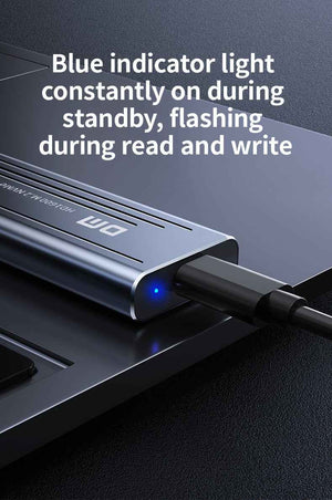 DM Enclosure M.2 NVMe USB 3.2 Gen2 Type-C HD1600