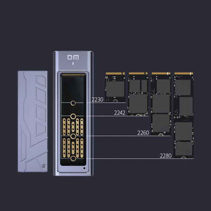 DM Enclosure M.2 NVMe USB 3.1 Gen2 Type-C 20Gbps HD2000