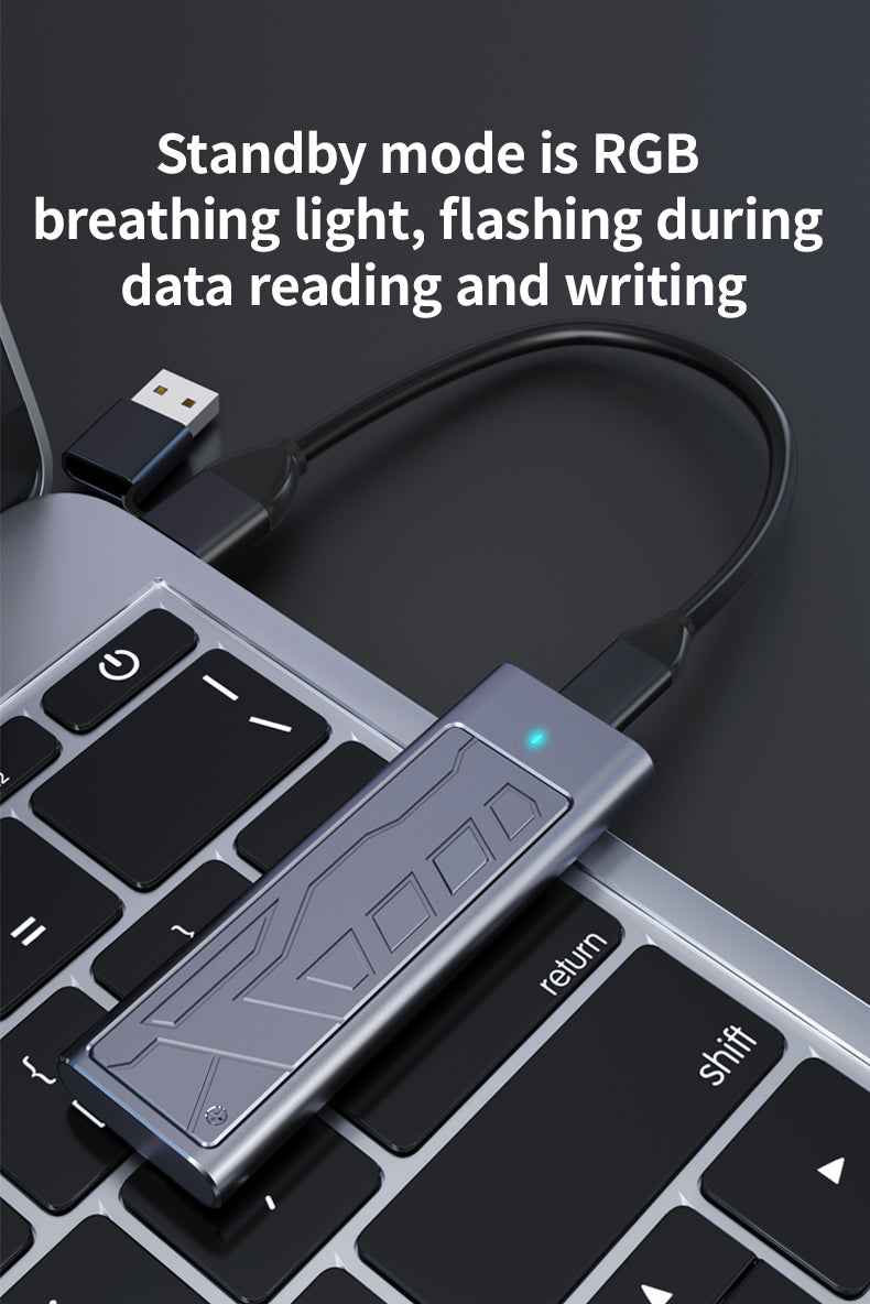 DM Enclosure M.2 NVMe USB 3.1 Gen2 Type-C 20Gbps HD2000