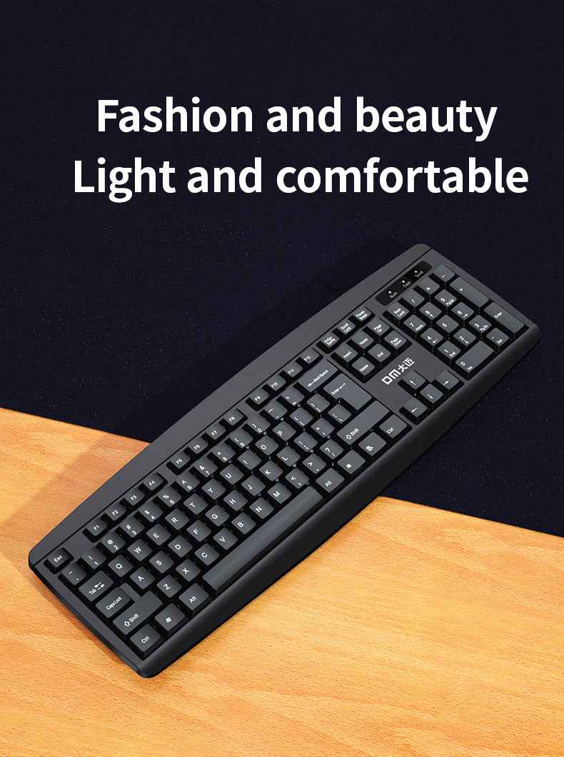 DM Keyboard Black Wired English K10