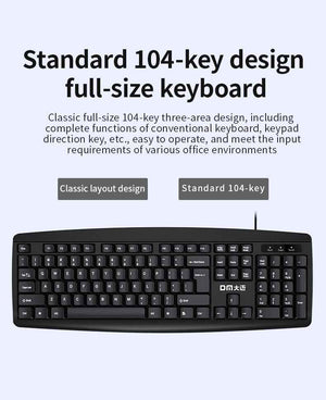 DM Keyboard Black Wired English K10
