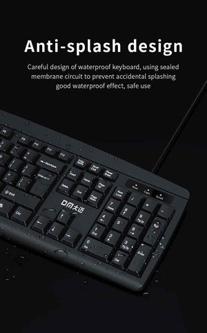 DM Keyboard Black Wired English K10