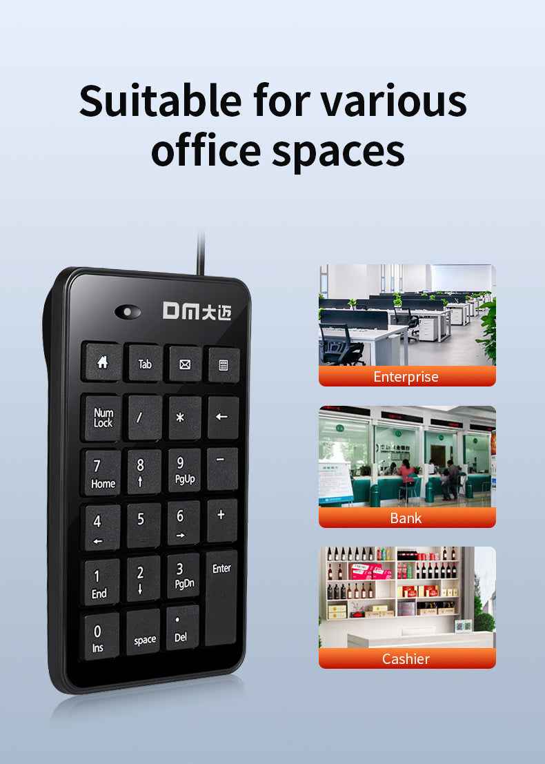 DM K16 Mini Number Keyboard Numpad