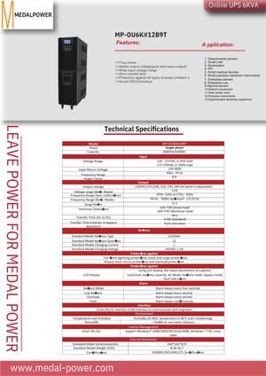 Medal Power 6KVA Online UPS 6000VA 5400W - AWRO STORE