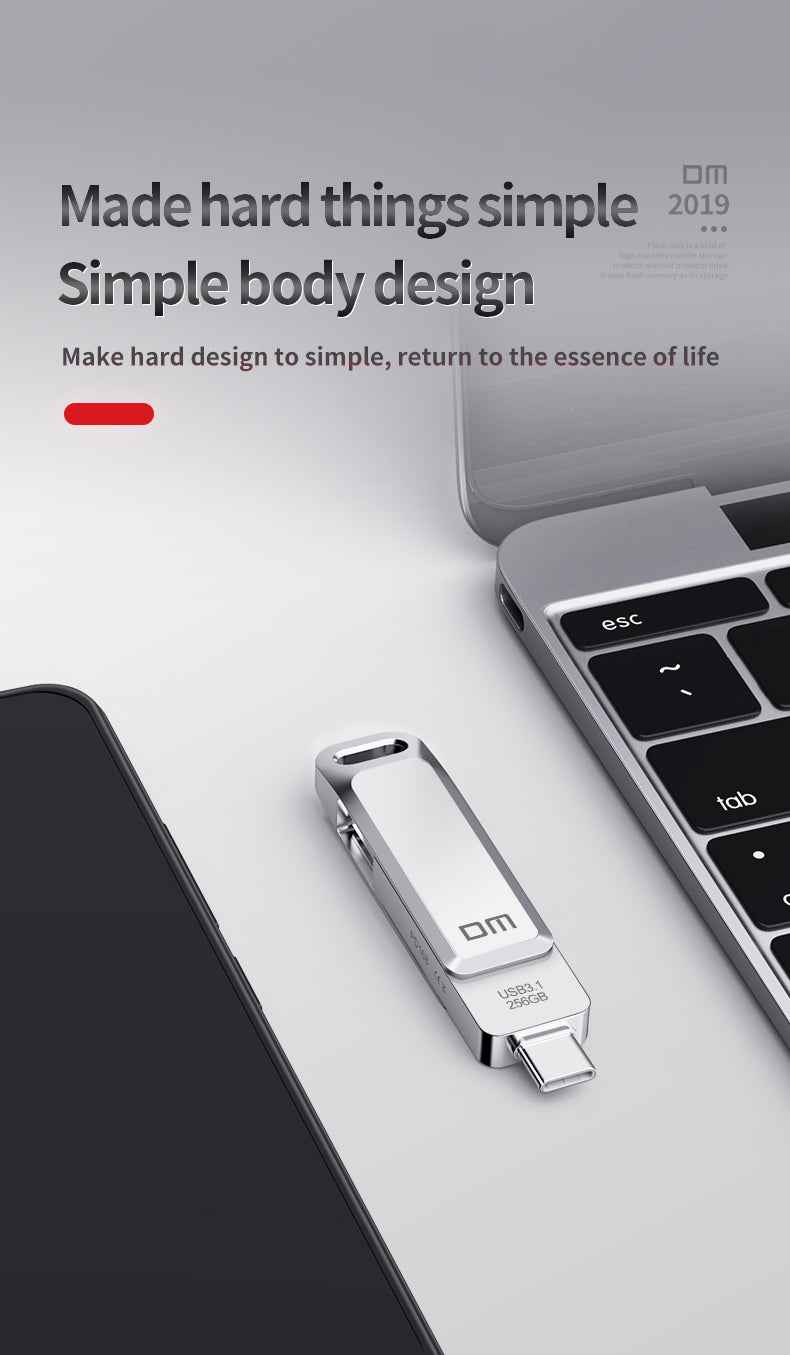 DM Flash Memory Type C With USB3.1 PD168
