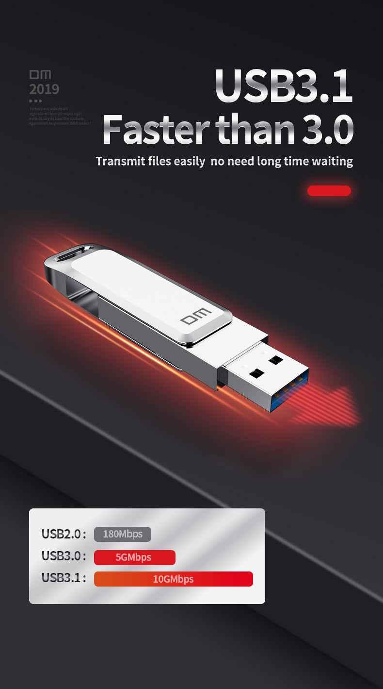 DM Flash Memory Type C With USB3.1 PD168