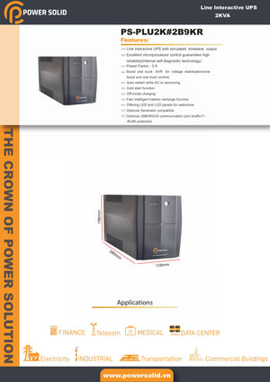 Power Solid Line Interactive UPS 1000VA / 600W - AWRO STORE