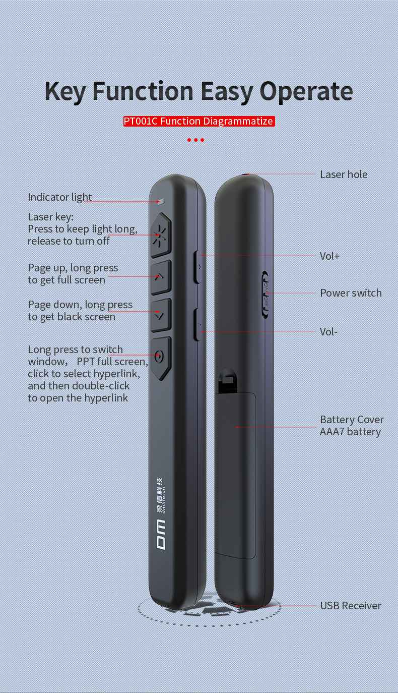 DM Laser pointer with Red light PT001C