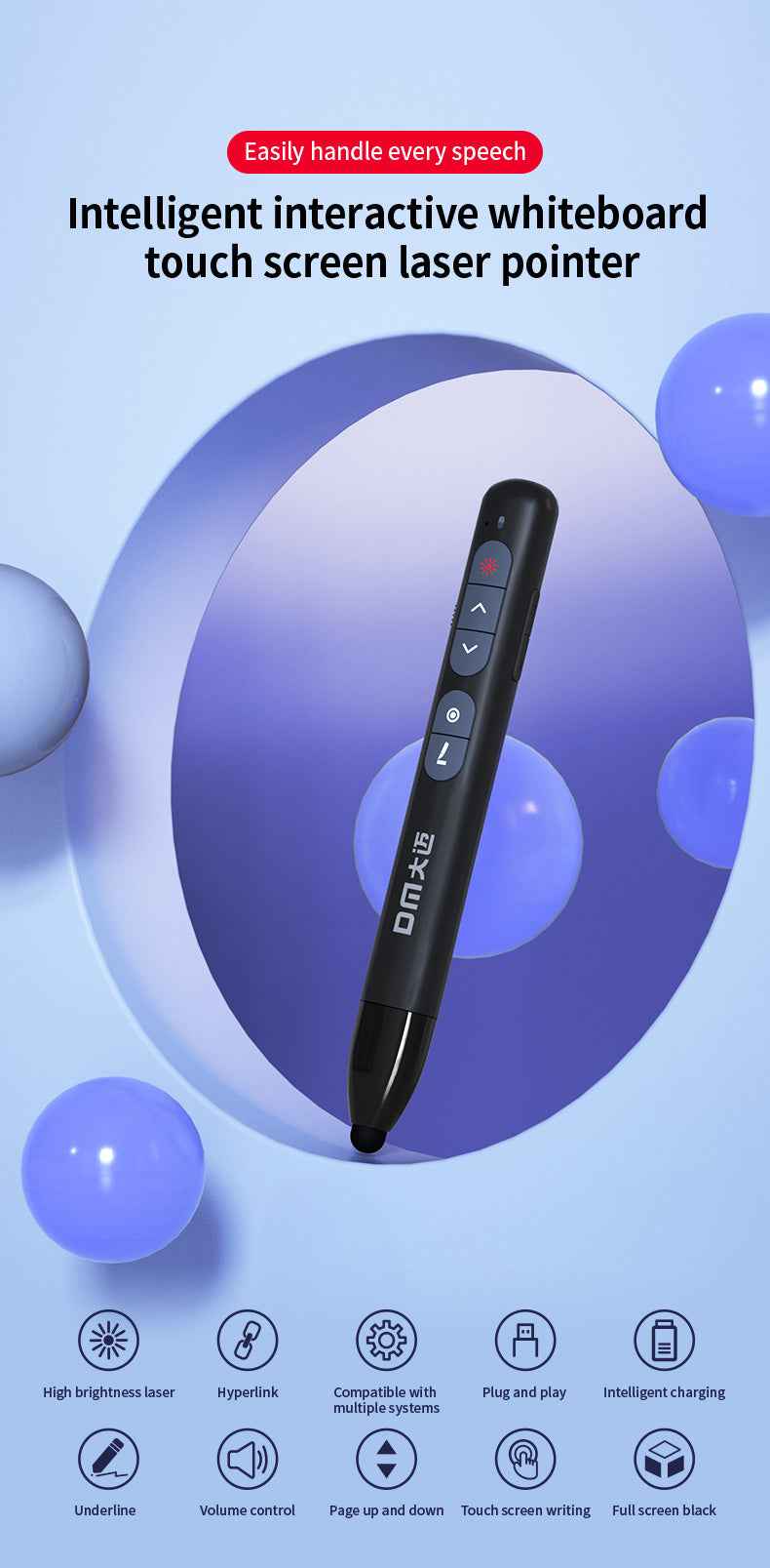 DM Laser pointer  with Green light PT010