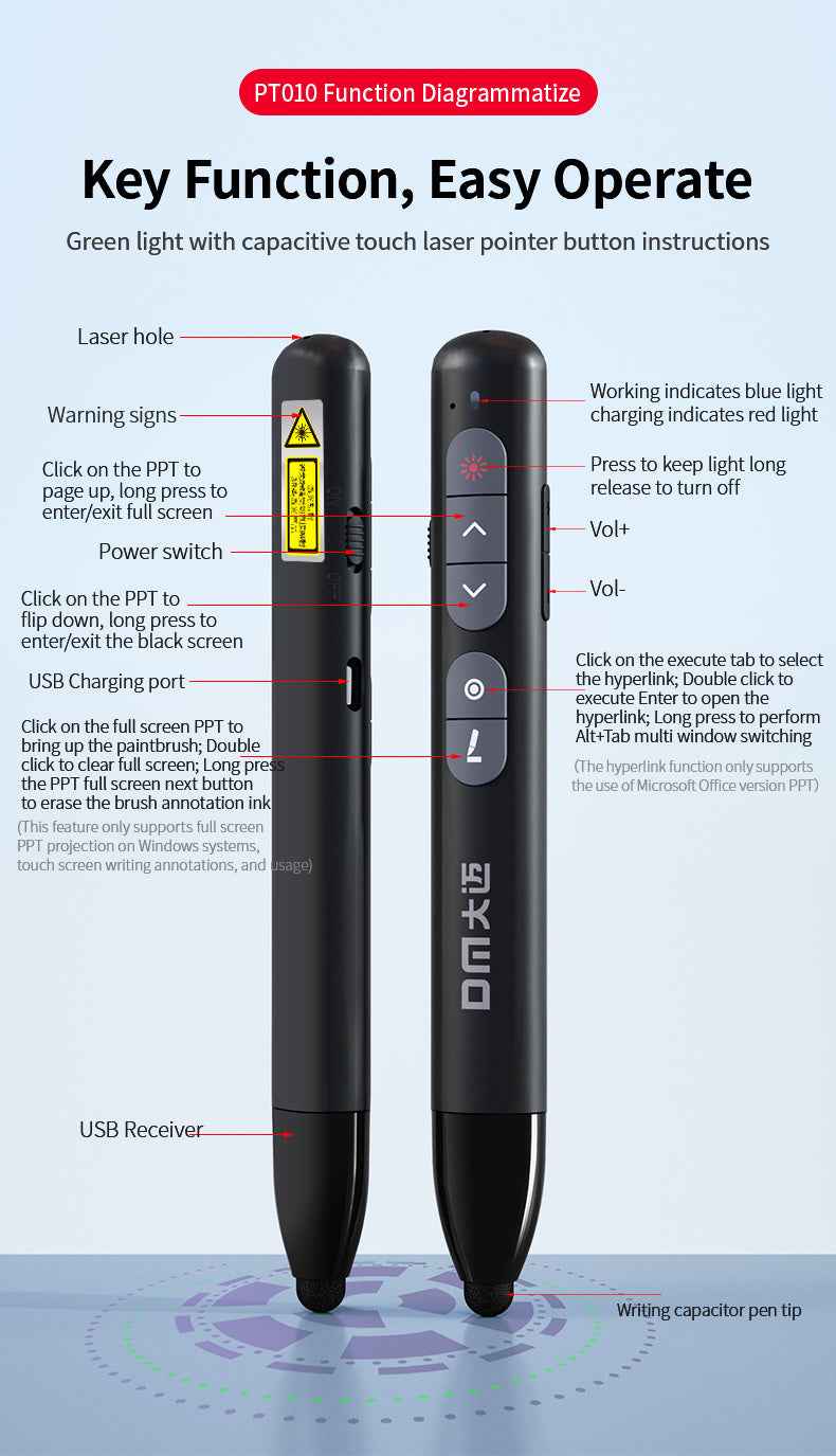 DM Laser pointer  with Green light PT010