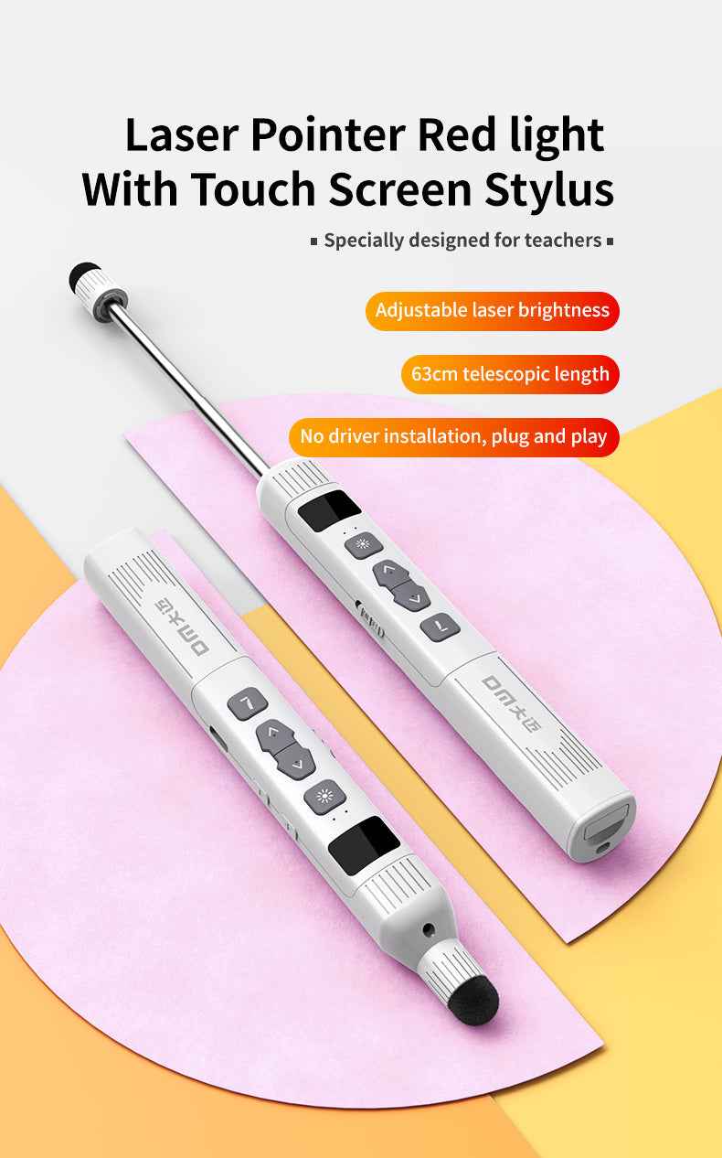 DM Laser pointer- Red light with Touch Screen Stylus PT012
