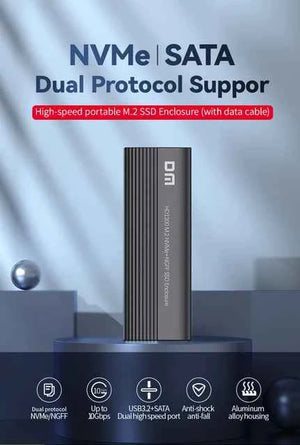 DM Enclosure M.2 NVMe USB 3.1 Gen2 Type-C HD1300