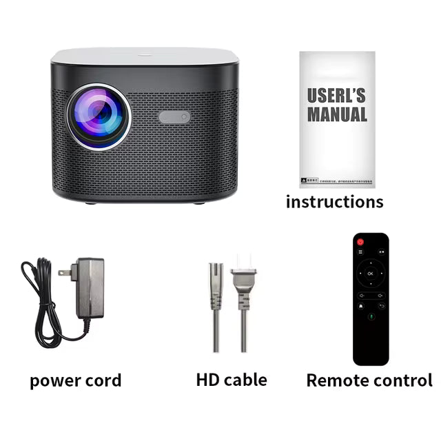 F18 Mini 4K Video Projector Dual WiFi Bluetooth