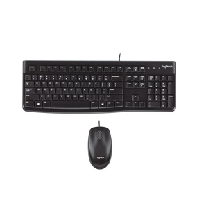 Logitech MK120 Wired Keyboard and Mouse Combo - Arabic - AWRO STORE