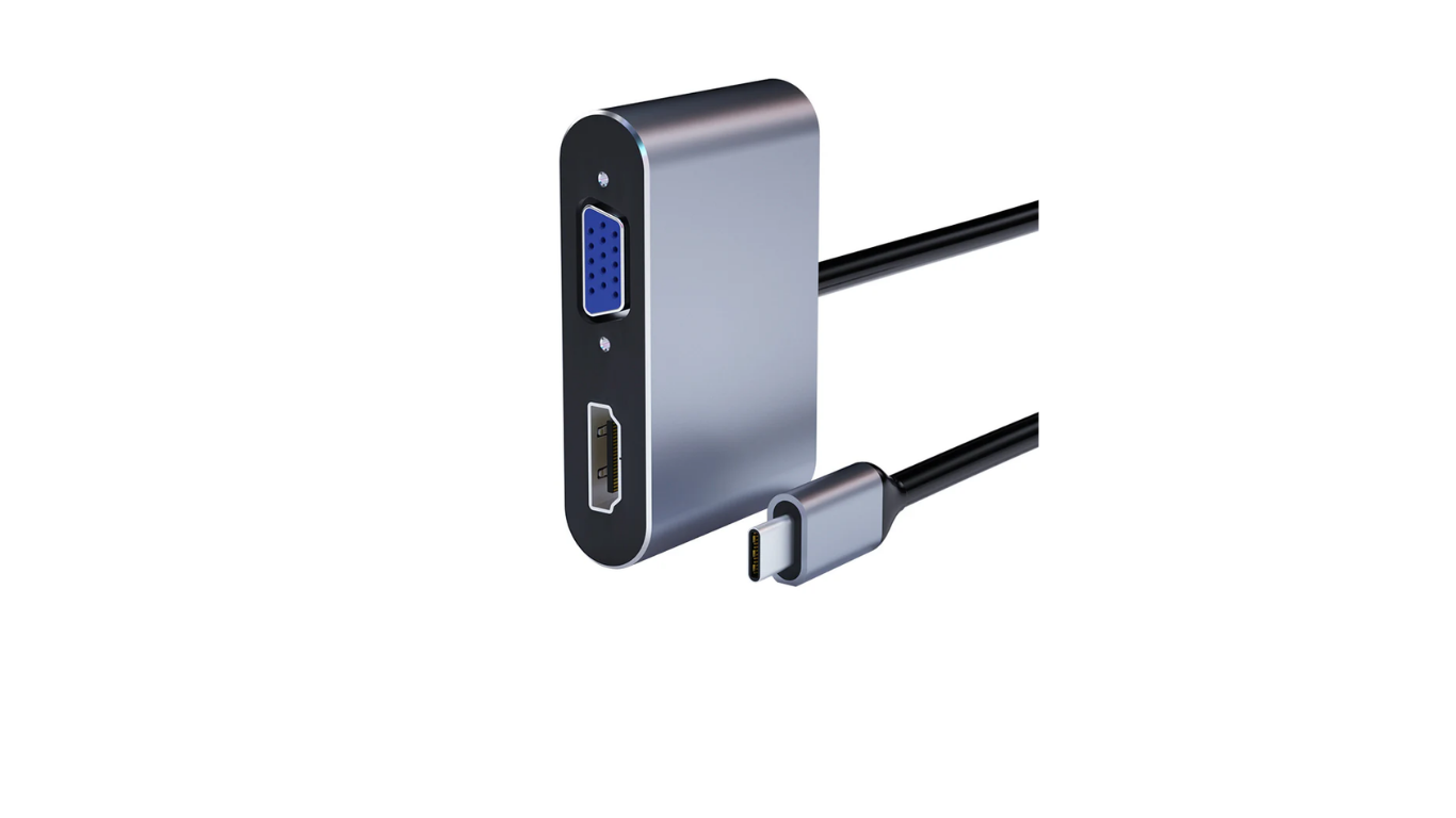 محول DM من النوع C إلى HDMI بدقة 4K و1080P وVGA CHB016