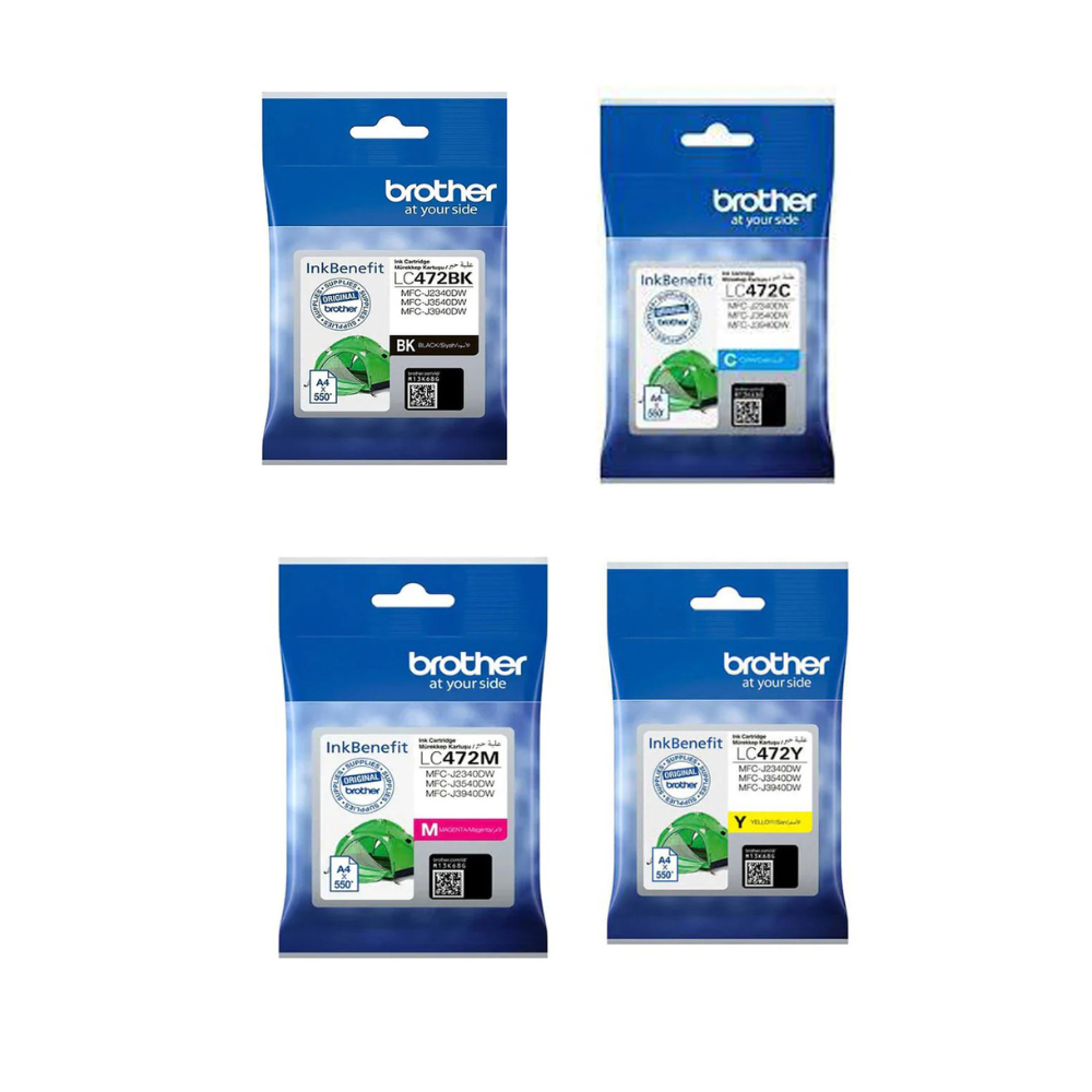 SET Brother Ink Cartridge LC-472 - AWRO STORE