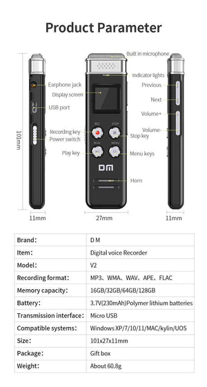 DM VOICE RECORDER V2-32G V2