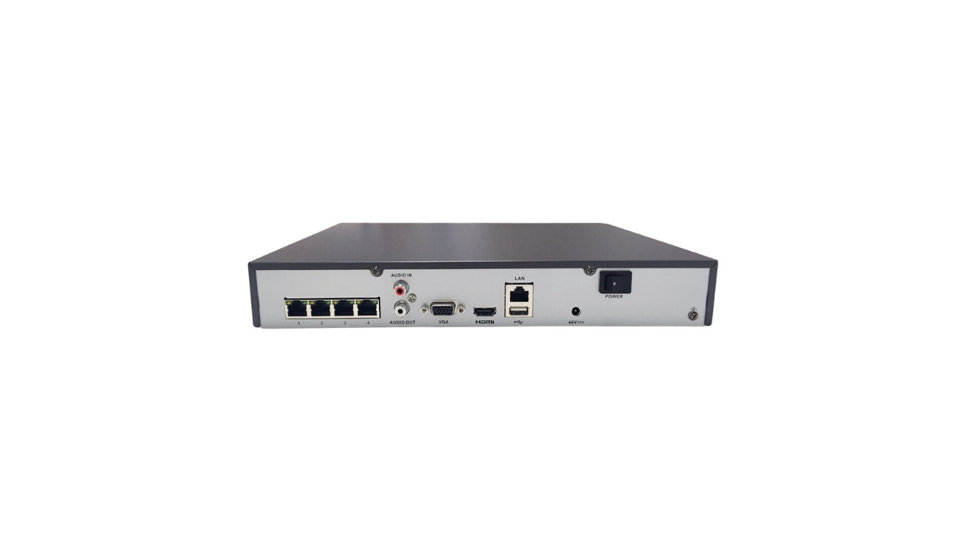 4-ch 1U 4 PoE 4K NVR DS-7604NI-K1/4P