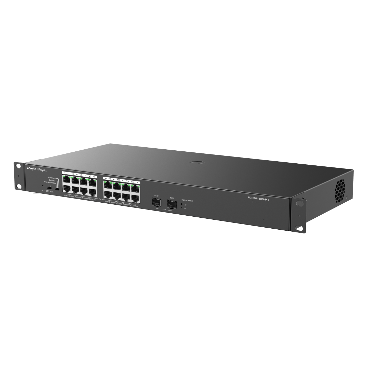 Ruijie 18-Port 10/100/1000 Mbps RG-ES118GS-P-L