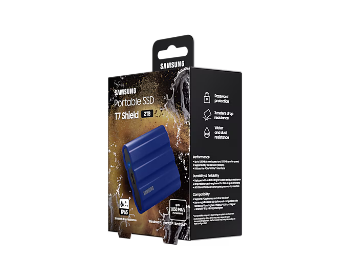 SAMSUNG Portable SSD T7 Shield USB 3.2 Gen 2